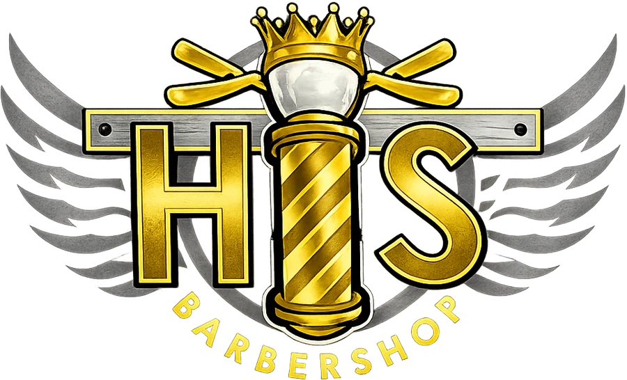 HIS Barber Shop logo, Redlands CA